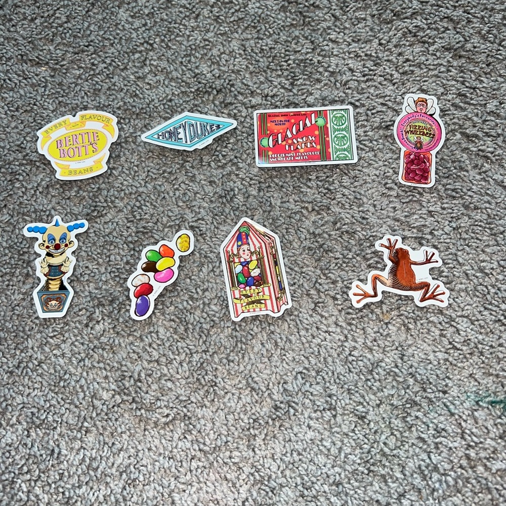 3 for $12 Colorful Harry Potter Themed Stickers